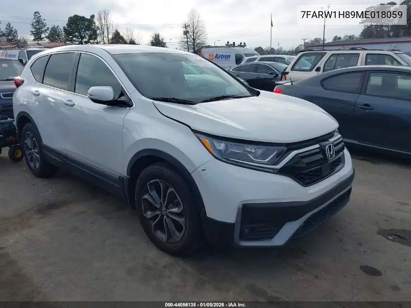 7FARW1H89ME018059 2021 Honda Cr-V 2Wd Ex-L