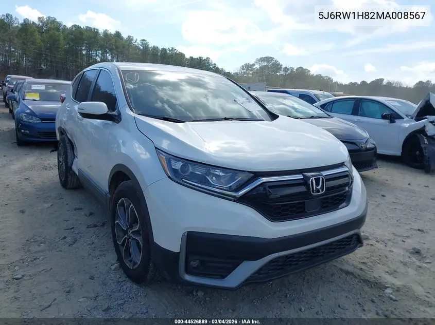 5J6RW1H82MA008567 2021 Honda Cr-V 2Wd Ex-L