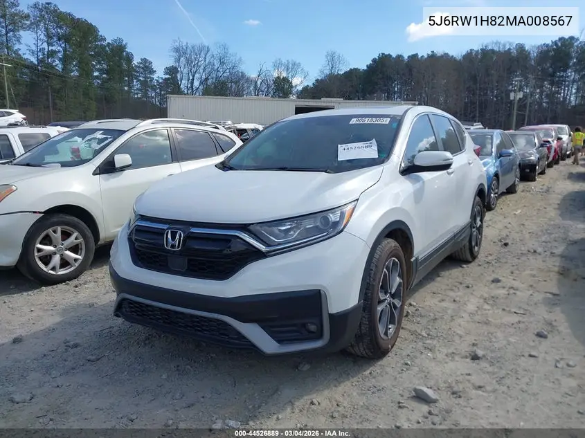 5J6RW1H82MA008567 2021 Honda Cr-V 2Wd Ex-L