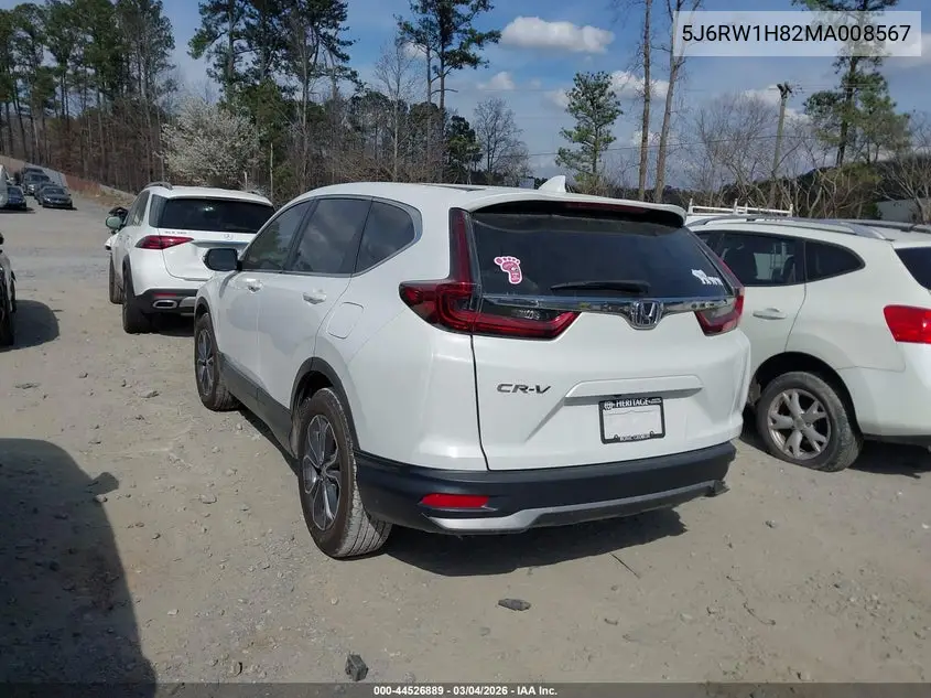 5J6RW1H82MA008567 2021 Honda Cr-V 2Wd Ex-L