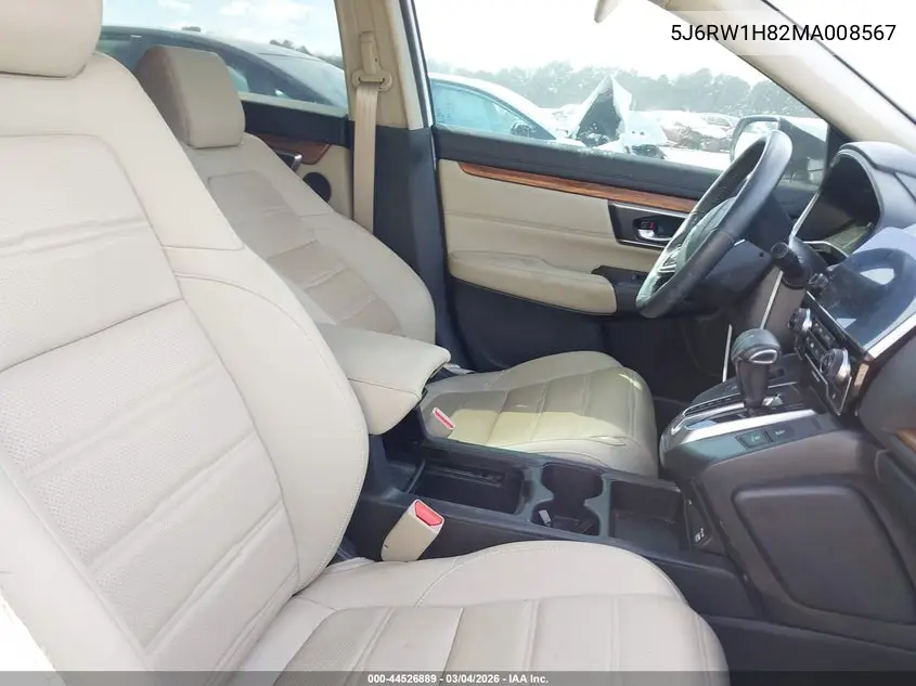 5J6RW1H82MA008567 2021 Honda Cr-V 2Wd Ex-L