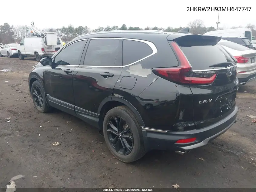 2HKRW2H93MH647747 2021 Honda Cr-V Awd Touring