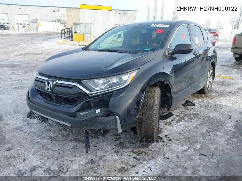 2HKRW1H27NH000122 2022 Honda Cr-V Lx