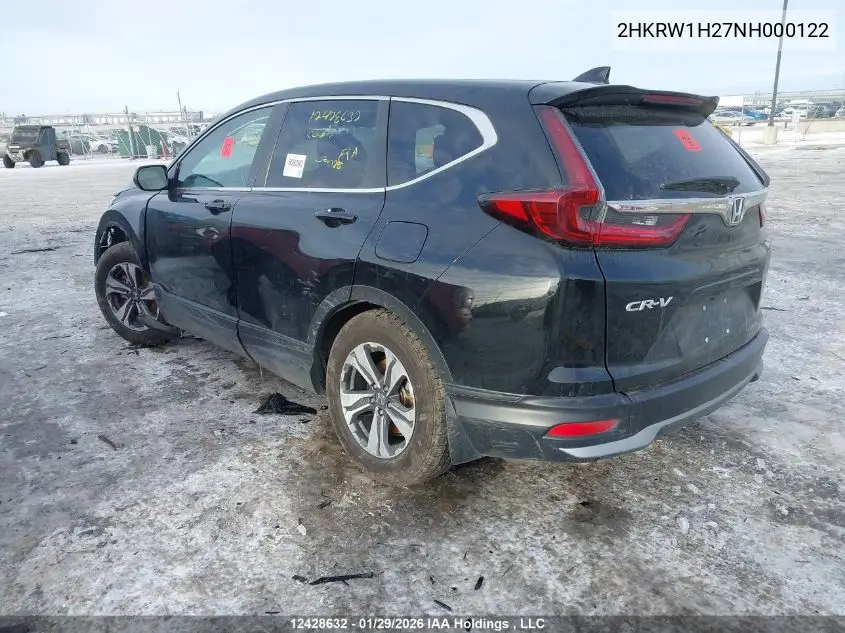 2HKRW1H27NH000122 2022 Honda Cr-V Lx