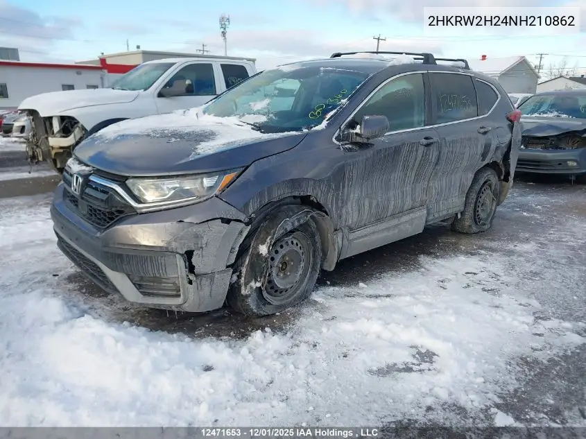 2HKRW2H24NH210862 2022 Honda Cr-V Lx