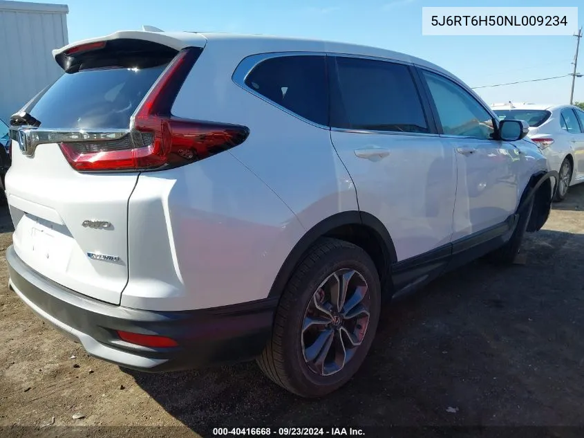 2022 Honda Cr-V Hybrid Ex VIN: 5J6RT6H50NL009234 Lot: 40416668