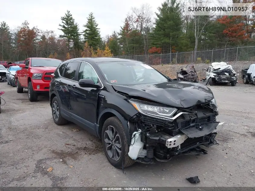 5J6RT6H89NL010957 2022 Honda Cr-V Hybrid Ex-L
