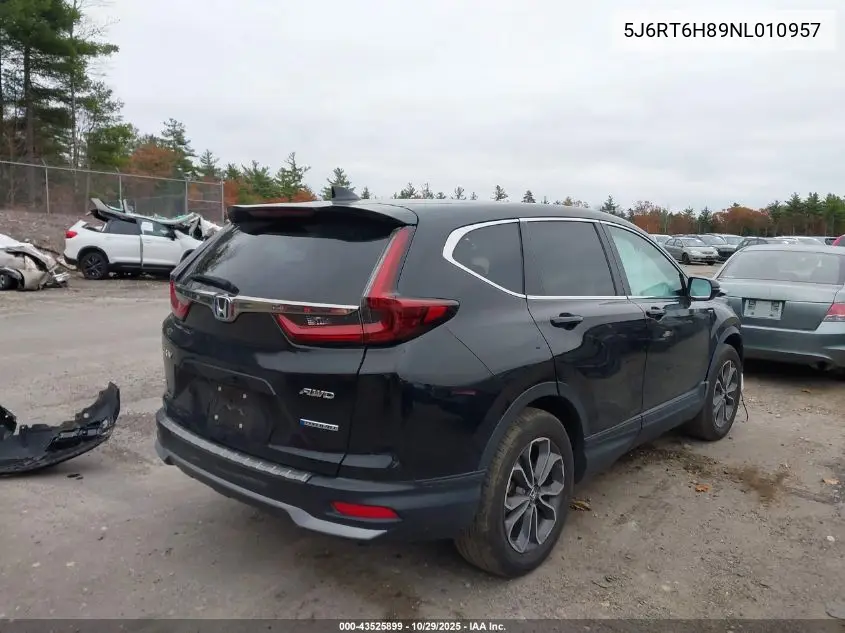5J6RT6H89NL010957 2022 Honda Cr-V Hybrid Ex-L
