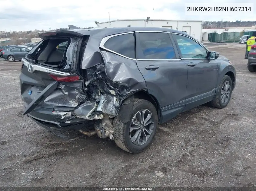 2HKRW2H82NH607314 2022 Honda Cr-V Awd Ex-L