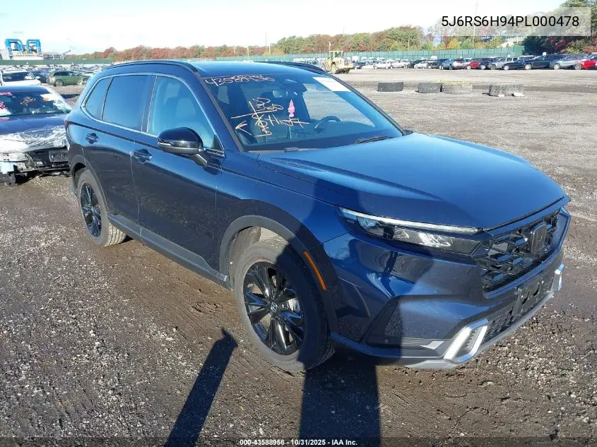 5J6RS6H94PL000478 2023 Honda Cr-V Hybrid Sport Touring