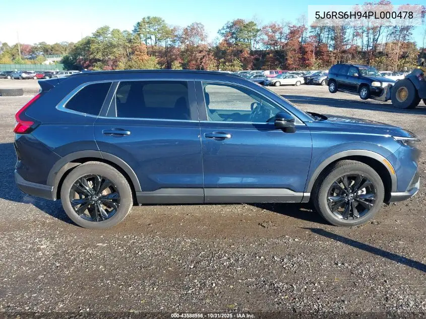 5J6RS6H94PL000478 2023 Honda Cr-V Hybrid Sport Touring