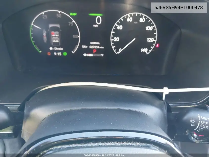 5J6RS6H94PL000478 2023 Honda Cr-V Hybrid Sport Touring