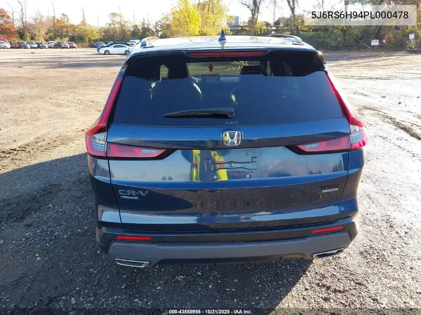5J6RS6H94PL000478 2023 Honda Cr-V Hybrid Sport Touring