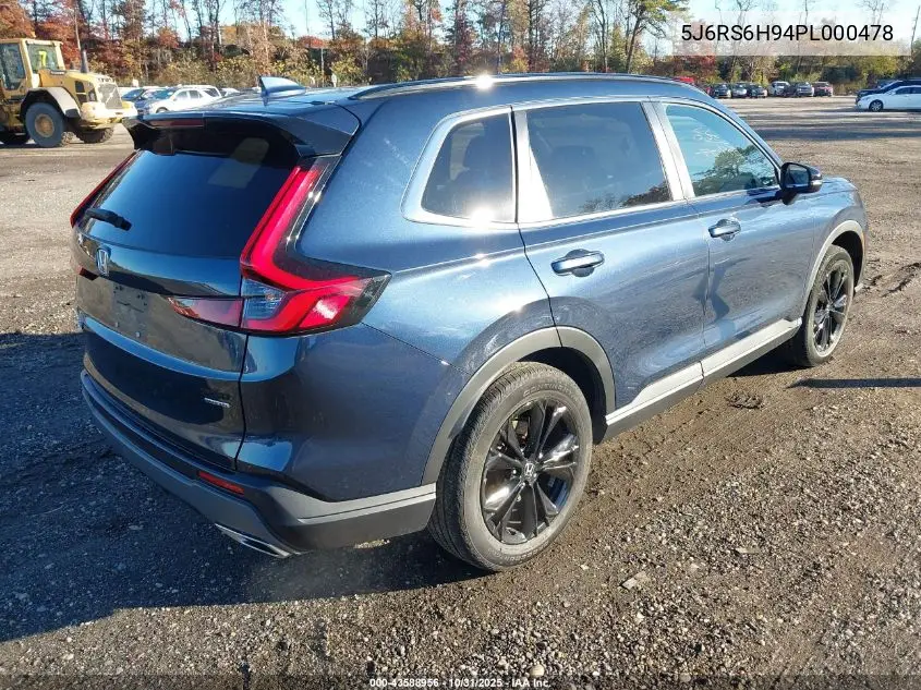 5J6RS6H94PL000478 2023 Honda Cr-V Hybrid Sport Touring