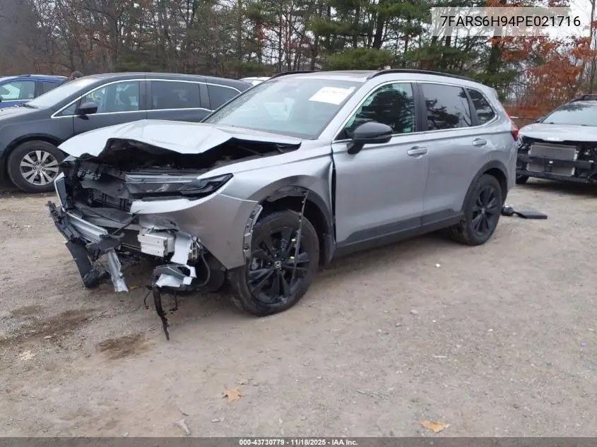 7FARS6H94PE021716 2023 Honda Cr-V Hybrid Sport Touring