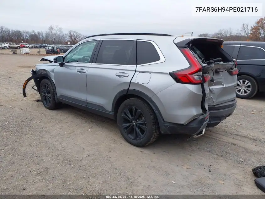 7FARS6H94PE021716 2023 Honda Cr-V Hybrid Sport Touring