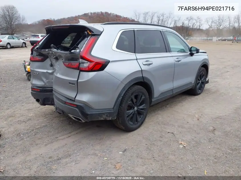 7FARS6H94PE021716 2023 Honda Cr-V Hybrid Sport Touring