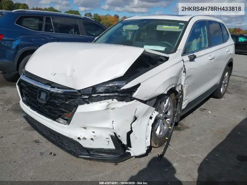 2HKRS4H78RH433818 2024 Honda Cr-V Ex-L Awd