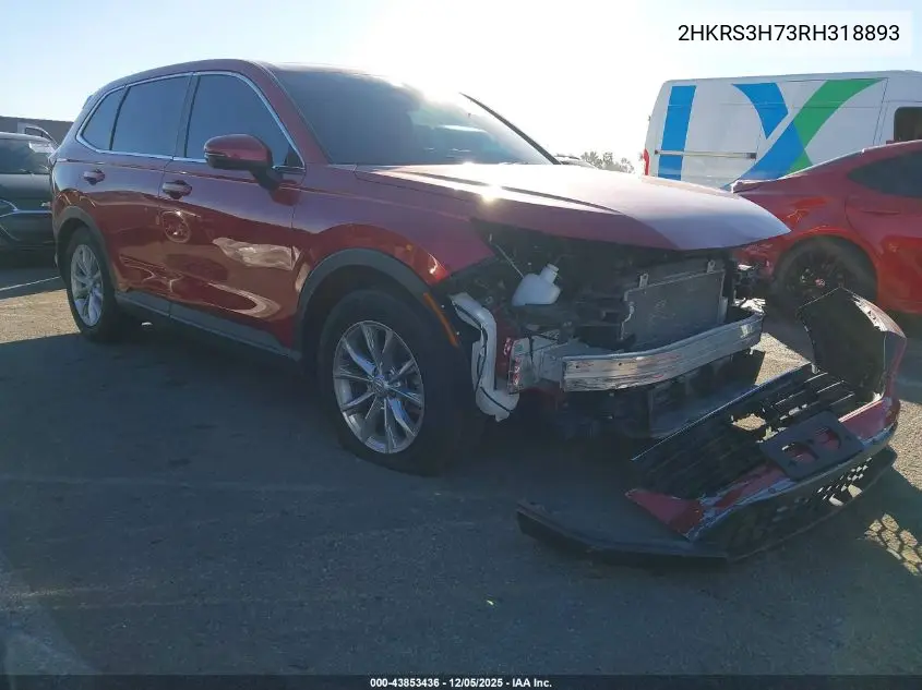 2HKRS3H73RH318893 2024 Honda Cr-V Ex-L 2Wd