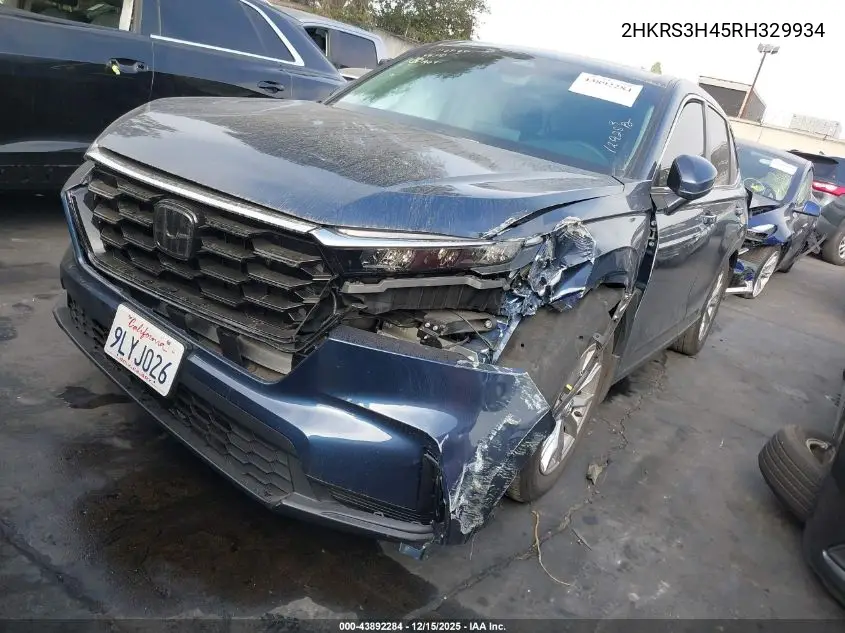 2HKRS3H45RH329934 2024 Honda Cr-V Ex 2Wd