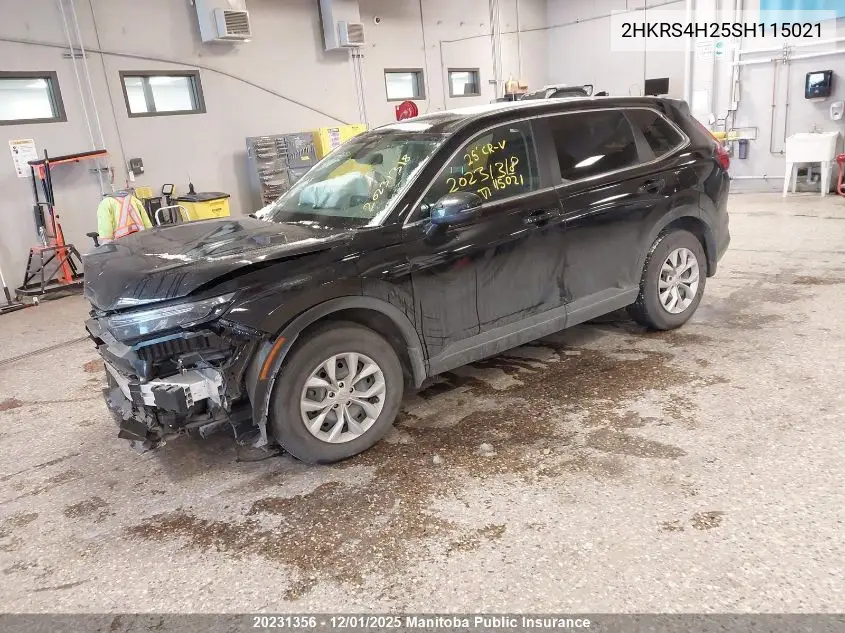 2HKRS4H25SH115021 2025 Honda Cr-V Lx