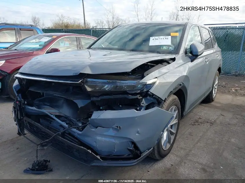 2HKRS4H75SH478835 2025 Honda Cr-V Ex-L Awd