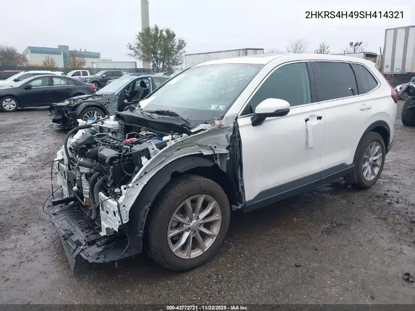 2HKRS4H49SH414321 2025 Honda Cr-V Ex Awd