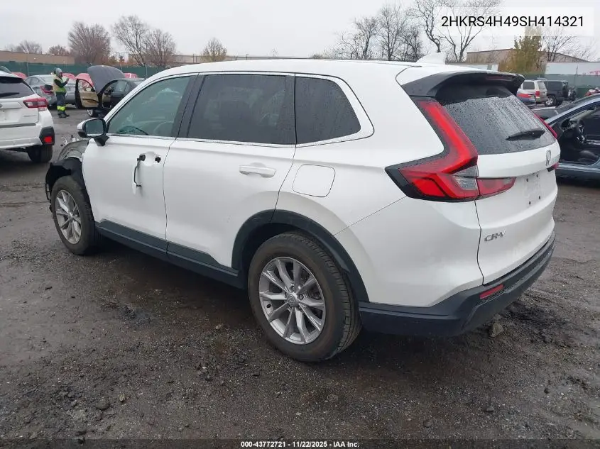 2HKRS4H49SH414321 2025 Honda Cr-V Ex Awd
