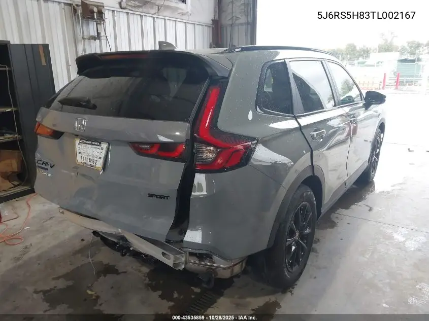 5J6RS5H83TL002167 2026 Honda Cr-V Hybrid 2Wd Sport-L