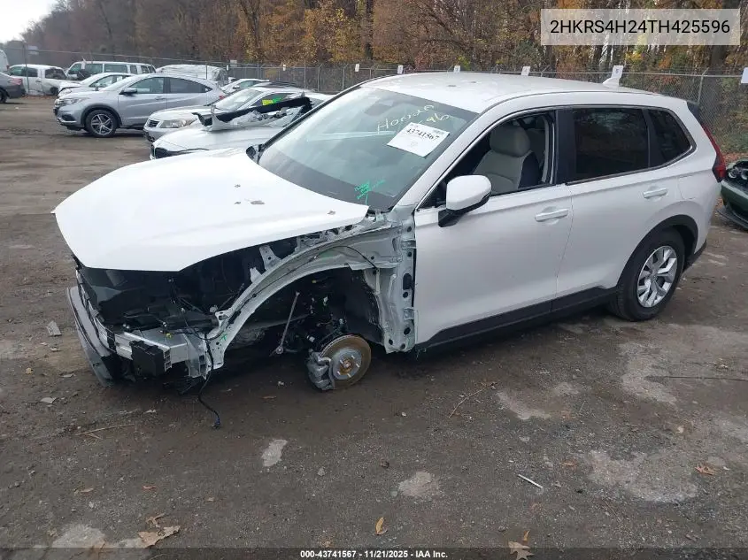 2HKRS4H24TH425596 2026 Honda Cr-V Lx Awd