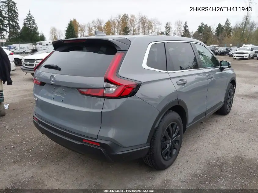 2HKRS4H26TH411943 2026 Honda Cr-V Lx Awd