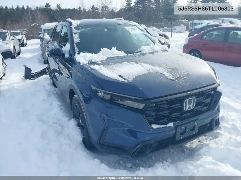 5J6RS6H86TL006803 2026 Honda Cr-V Hybrid Awd Sport-L