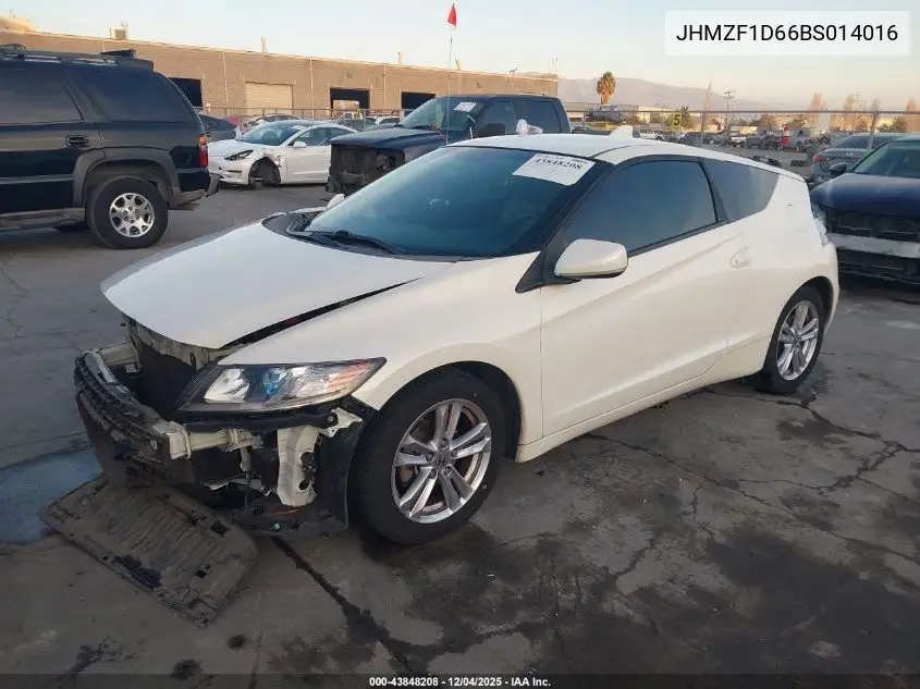 JHMZF1D66BS014016 2011 Honda Cr-Z Ex