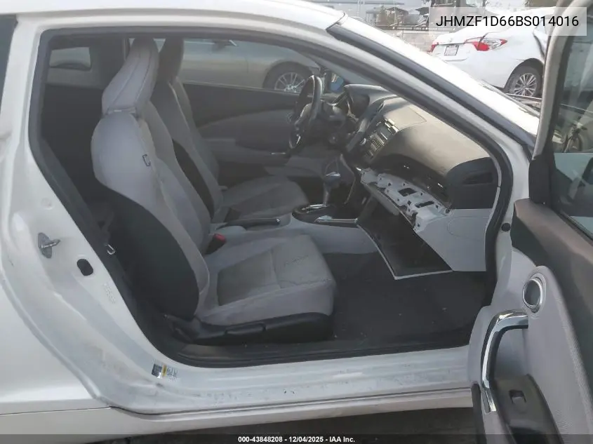 JHMZF1D66BS014016 2011 Honda Cr-Z Ex