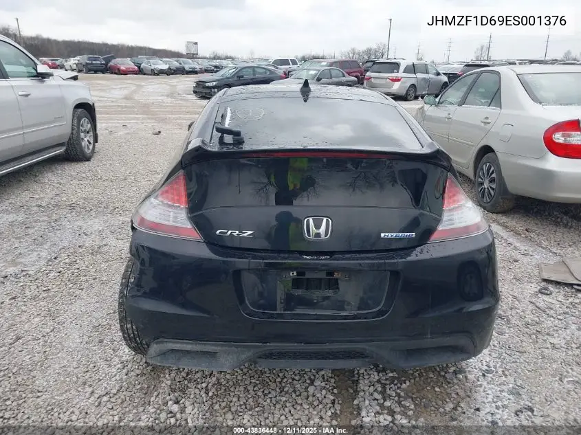 JHMZF1D69ES001376 2014 Honda Cr-Z Ex