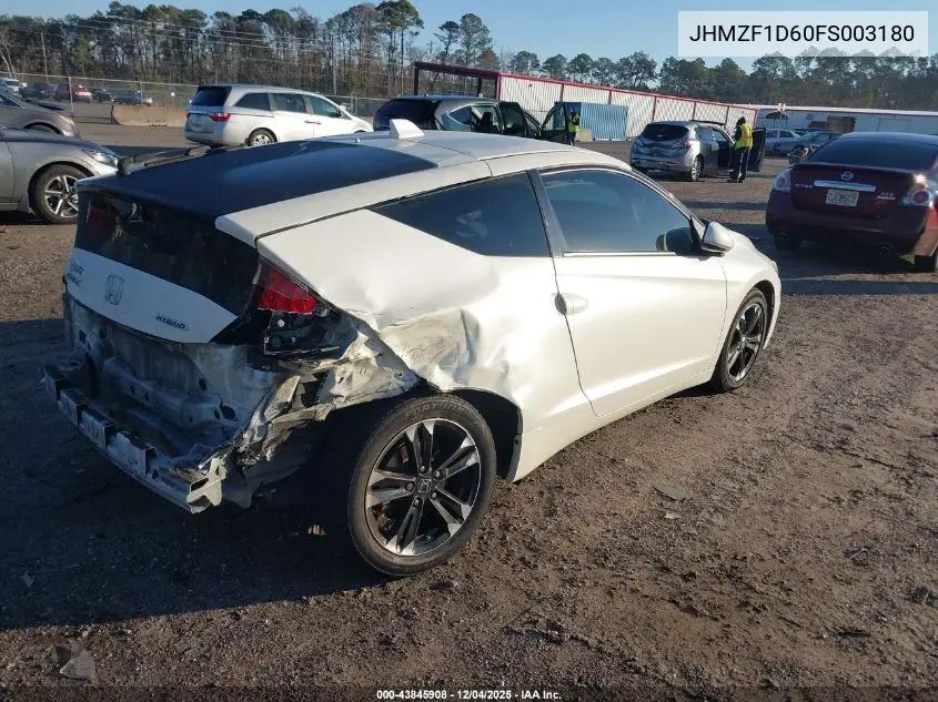 JHMZF1D60FS003180 2015 Honda Cr-Z Ex