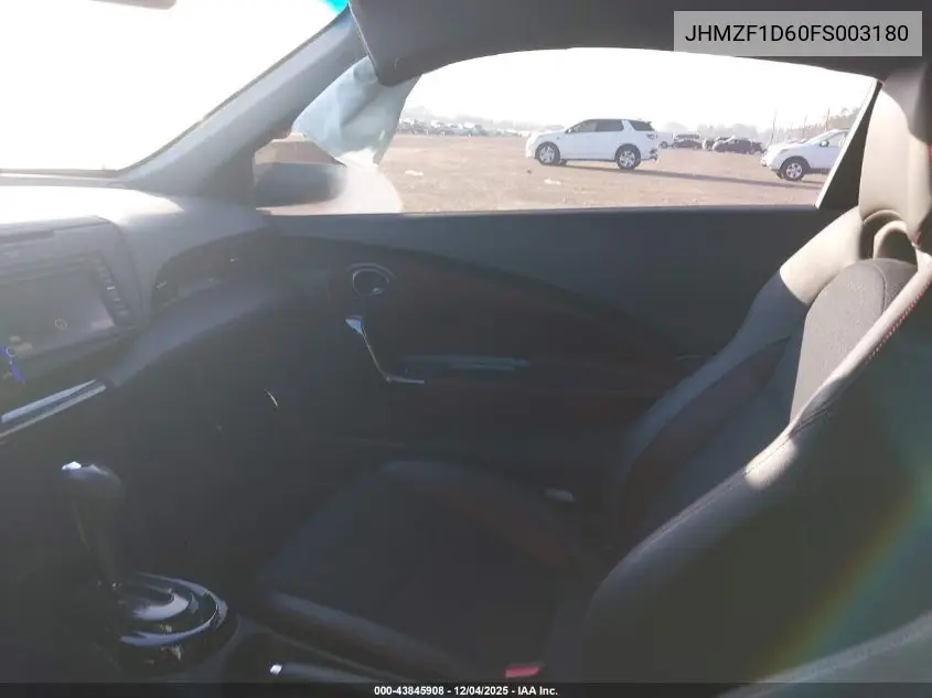 JHMZF1D60FS003180 2015 Honda Cr-Z Ex