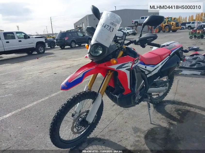 MLHMD4418H5000310 2017 Honda Crf250 L/Rl