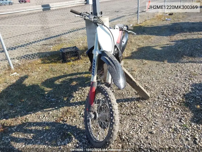 JH2ME1220MK300369 2021 Honda Crf250 R