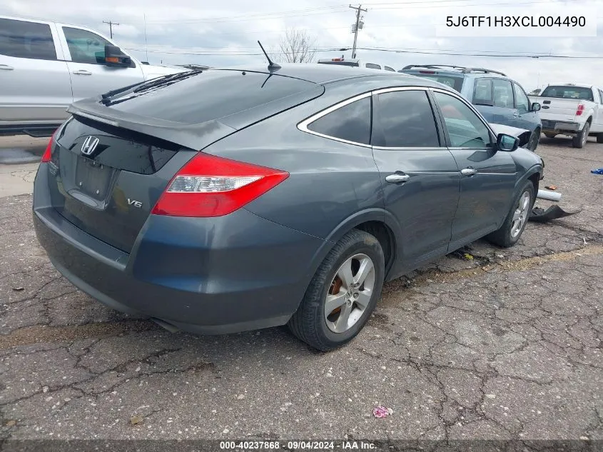 2012 Honda Crosstour Ex VIN: 5J6TF1H3XCL004490 Lot: 40237868