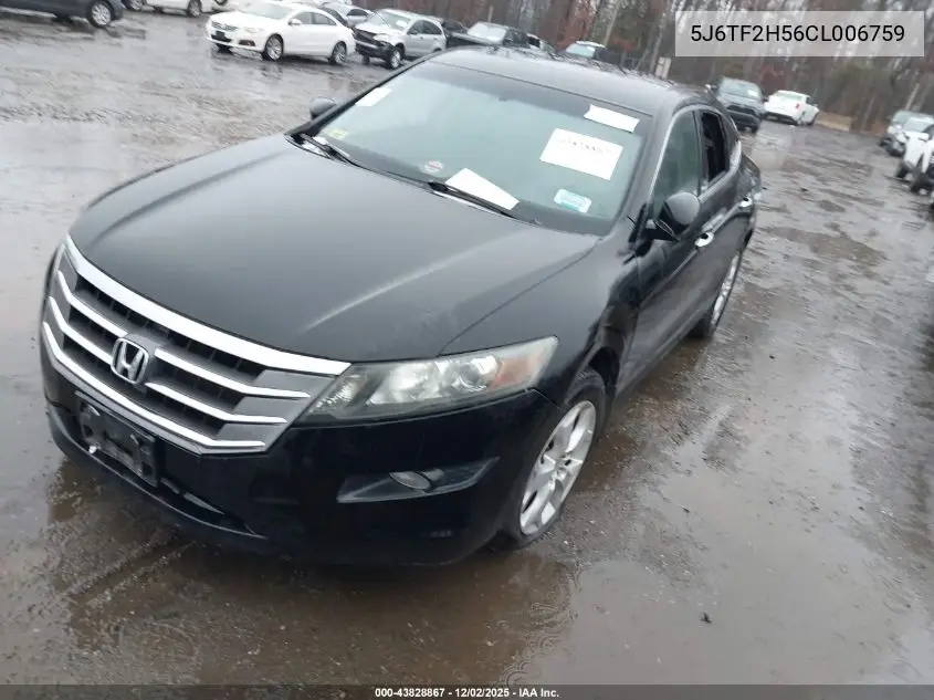 5J6TF2H56CL006759 2012 Honda Crosstour Ex-L