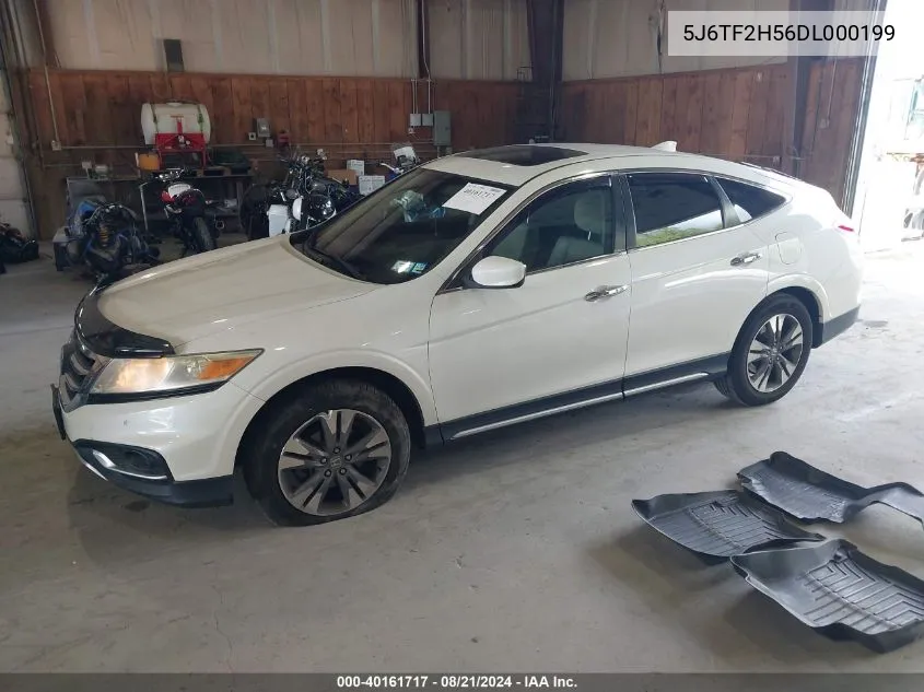 2013 Honda Crosstour Ex-L V6 VIN: 5J6TF2H56DL000199 Lot: 40161717