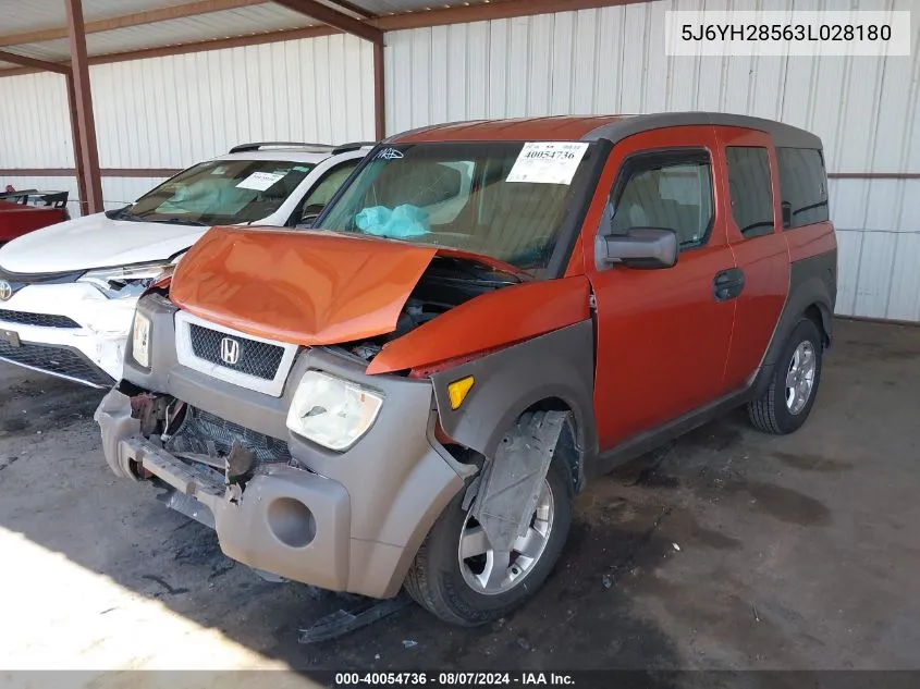 5J6YH28563L028180 2003 Honda Element Ex