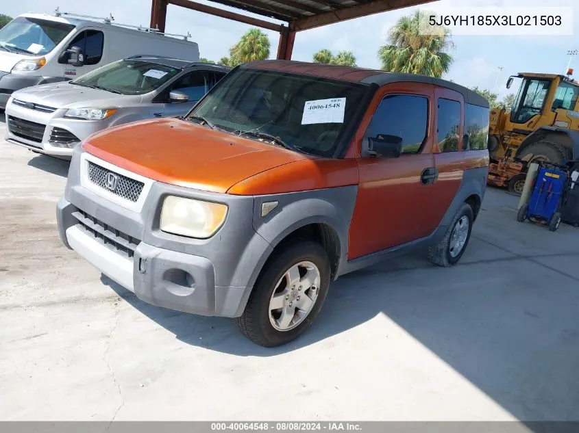 5J6YH185X3L021503 2003 Honda Element Ex