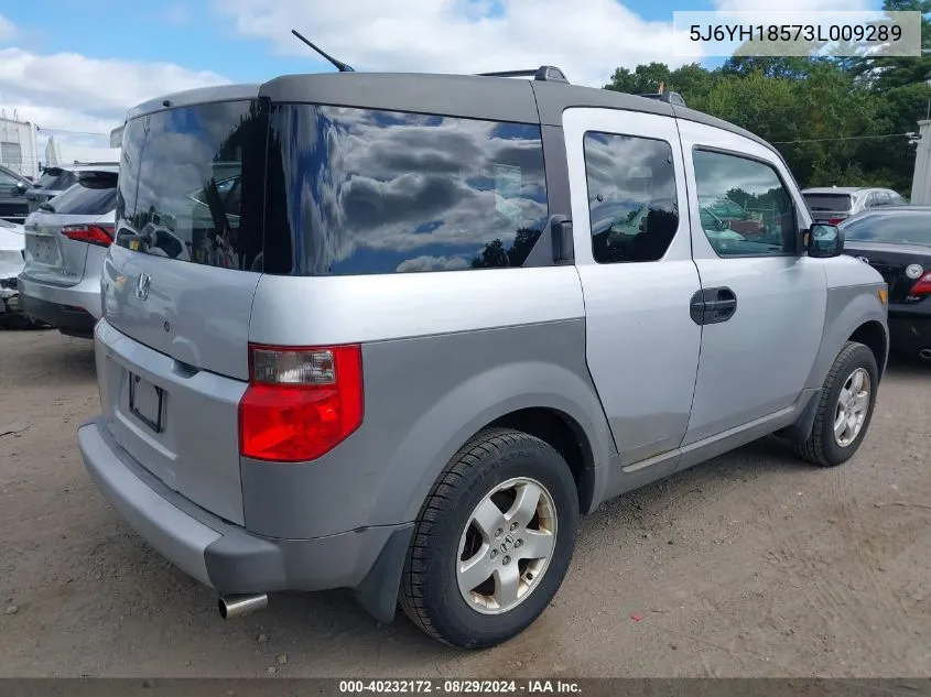 5J6YH18573L009289 2003 Honda Element Ex