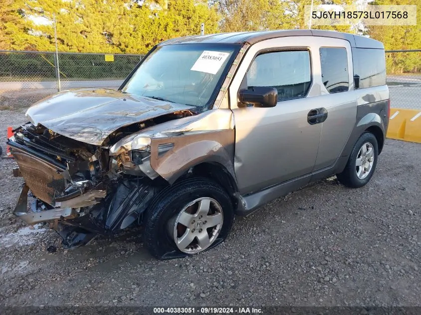 5J6YH18573L017568 2003 Honda Element Ex