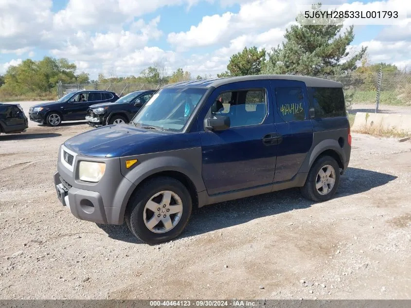 5J6YH28533L001793 2003 Honda Element Ex