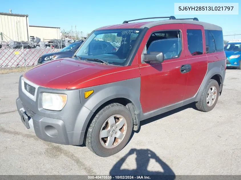 5J6YH28513L021797 2003 Honda Element Ex