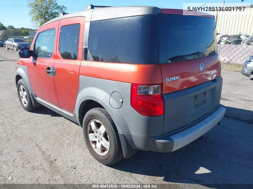 5J6YH28513L021797 2003 Honda Element Ex