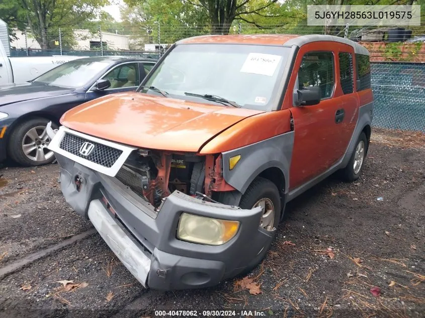 5J6YH28563L019575 2003 Honda Element Ex